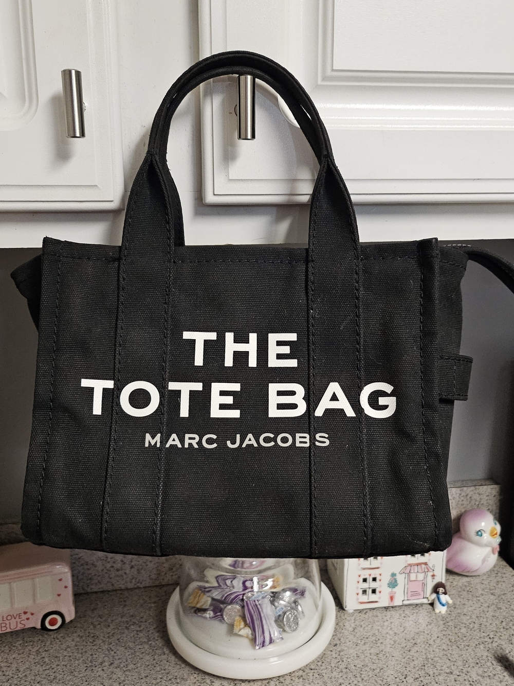 Marc Jacobs The Tote Bag - Black Canvas Tote